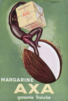 Kunstdruk Advertisement for 'Axa' margarine
