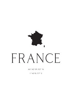 Χάρτης France map and coordinates