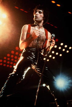 Umelecká fotografie Freddie Mercury on Stage in Wembley in 1978