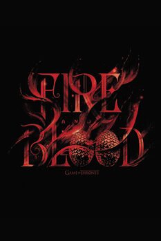 Umjetnički plakat Game of Thrones - Fire and Blood