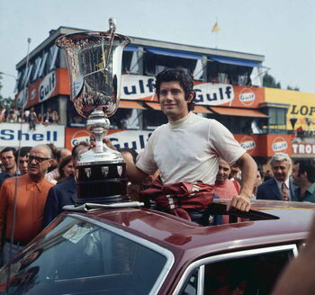 Obrazová reprodukce Giacomo Agostini winner of the Nations motorcycle Grand Prix, Monza, Italy, 1971