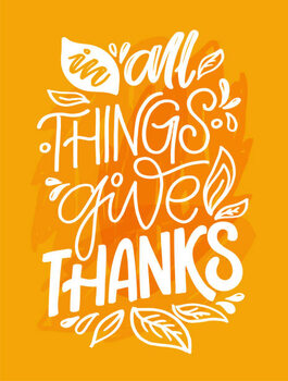 Ilustrace Give thanks