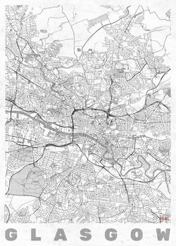 Mapa Glasgow