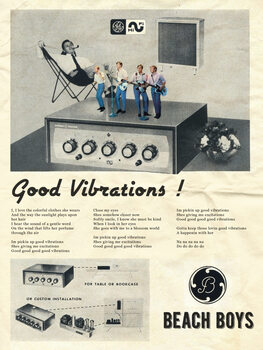 Umjetnički plakat Good vibrations