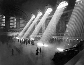 Konsttryck Grand Central Station Sunbeams