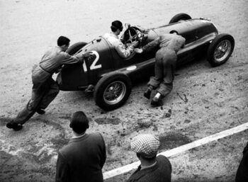 Umělecká fotografie Grand Prix Car Racing, 1950