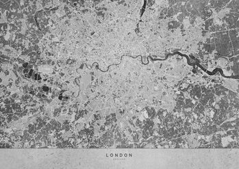Mappa Gray vintage map of London