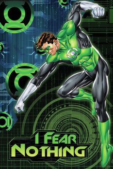Kunsttryk Green Lantern - I fear nothing