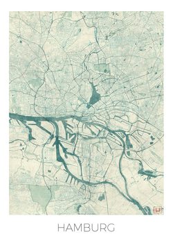 Mapa Hamburg