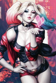 Kunstafdruk Harley Quinn Sending Love
