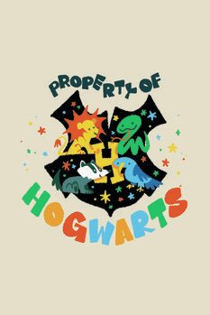 Lámina Harry Potter - Colegio Hogwarts de Magia y Hechicería
