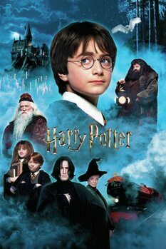 Kunstplakat Harry Potter - De vises stein