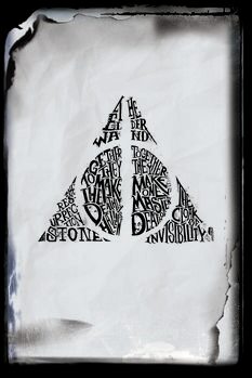 Kunstplakat Harry Potter - Deathly Hallows