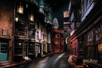 Kunstplakat Harry Potter - Diagonallmenningen