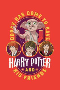 Umetniški tisk Harry Potter - Dobby has come to save