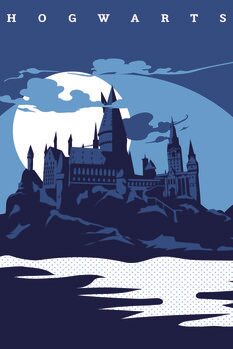 Umetniški tisk Harry Potter - Hogwarts