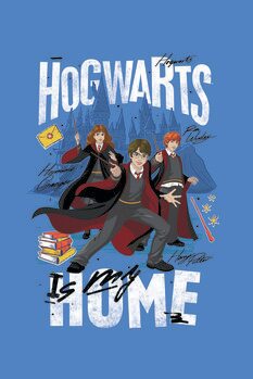 Umelecká tlač Harry Potter - Hogwarts is my home
