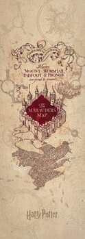 Druk artystyczny Harry Potter - Mapa Marauder