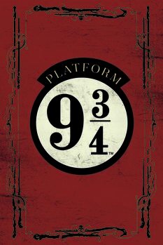 Kunstafdruk Harry Potter - Platform 9 3/4