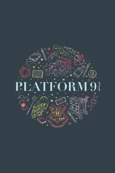 Umetniški tisk Harry Potter - Platform 9