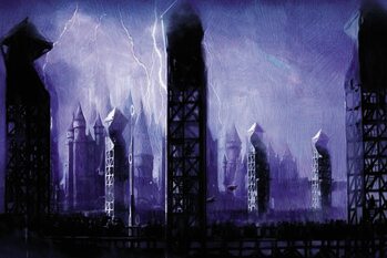 Poster de artă Harry Potter - Quidditch pitch