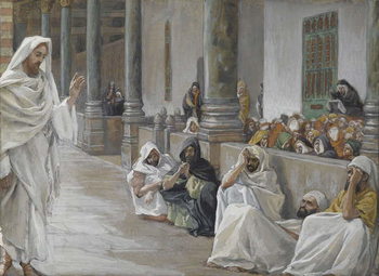 Reproducción de arte He Who is God Hears the Word of God, illustration from 'The Life of Our Lord Jesus Christ', 1886-94