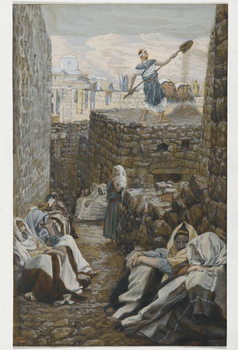 Reproducción de arte He who Winnows his Wheat, illustration from 'The Life of Our Lord Jesus Christ'