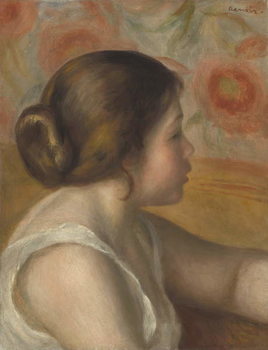 Reproduction de Tableau Head of a Young Girl, c.1890