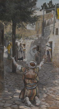 Reproducción de arte Healing of the Lepers at Capernaum, illustration from 'The Life of Our Lord Jesus Christ'
