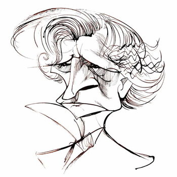 Reproducción de arte Hector Berlioz, French composer , sepia line caricature, 2006 by Neale Osborne
