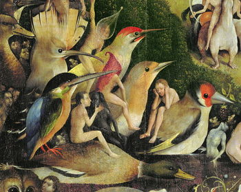Konsttryck Hieronymus Bosch - Lustarnas trädgård