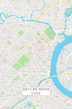 Mapa Ho Chi Minh City color