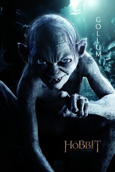 Művészi plakát Hobbit - Gollum