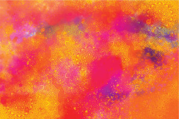 Ilustrace Holi Festival Burst of Colors Mandala