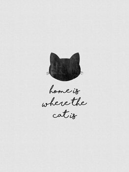 Ilustracja Home Is Where The Cat Is