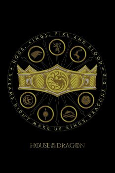 Umjetnički plakat House of Dragon - Crown