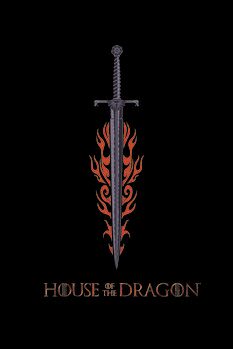 Kunsttryk House of Dragon - Fire Sword