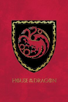 Stampa d'arte House of Dragon - Targaryen Shield
