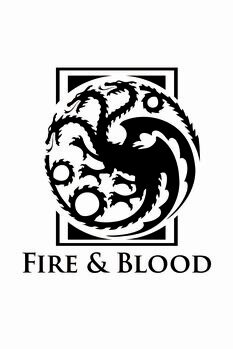 Kunsttryk House of the Dragon - Fire & Blood