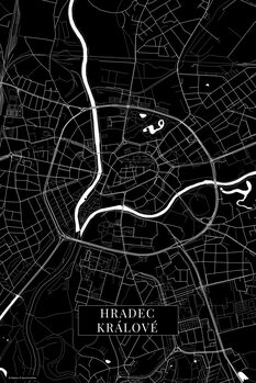 Karta Hradec Kralove black