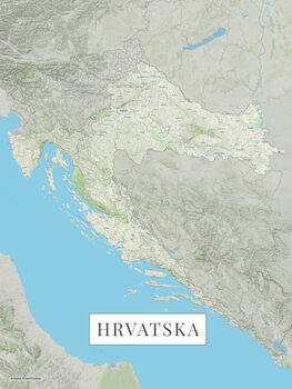 Mapa Hrvatska color