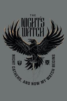 Umjetnički plakat Igra prijestolja - The Night's Watch