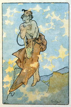 Kunstdruck Illustration by Alphonse Mucha from Clio a work by French author Anatole France. 1900. Mucha . was a Czech Art Nouveau painter