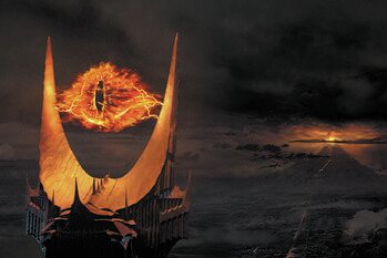 Kunstafdruk In de Ban van de Ring  - Eye of Sauron