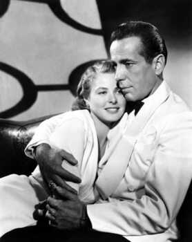 Umělecká fotografie Ingrid Bergman And Humphrey Bogart,