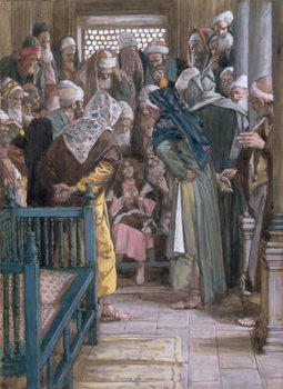 Reproducción de arte Jesus amidst the doctors, illustration for 'The Life of Christ', c.1886-96