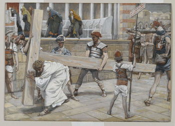 Reproducción de arte Jesus Bearing the Cross, illustration from 'The Life of Our Lord Jesus Christ', 1886-94