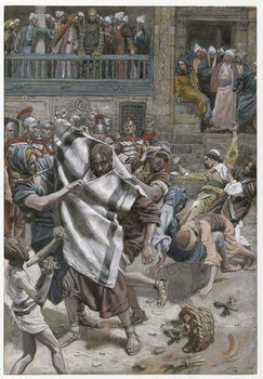 Festmény reprodukció Jesus Before Herod