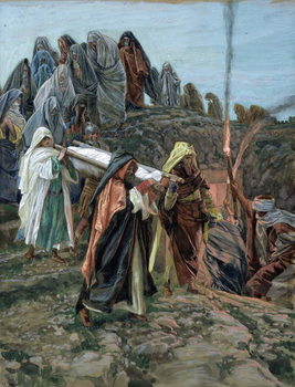 Reproducción de arte Jesus Carried to the Tomb, illustration for 'The Life of Christ', c.1886-94
