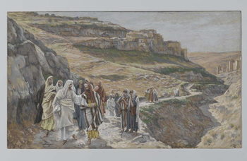 Reproducción de arte Jesus Discourses with His Disciples, illustration from 'The Life of Our Lord Jesus Christ', 1886-96